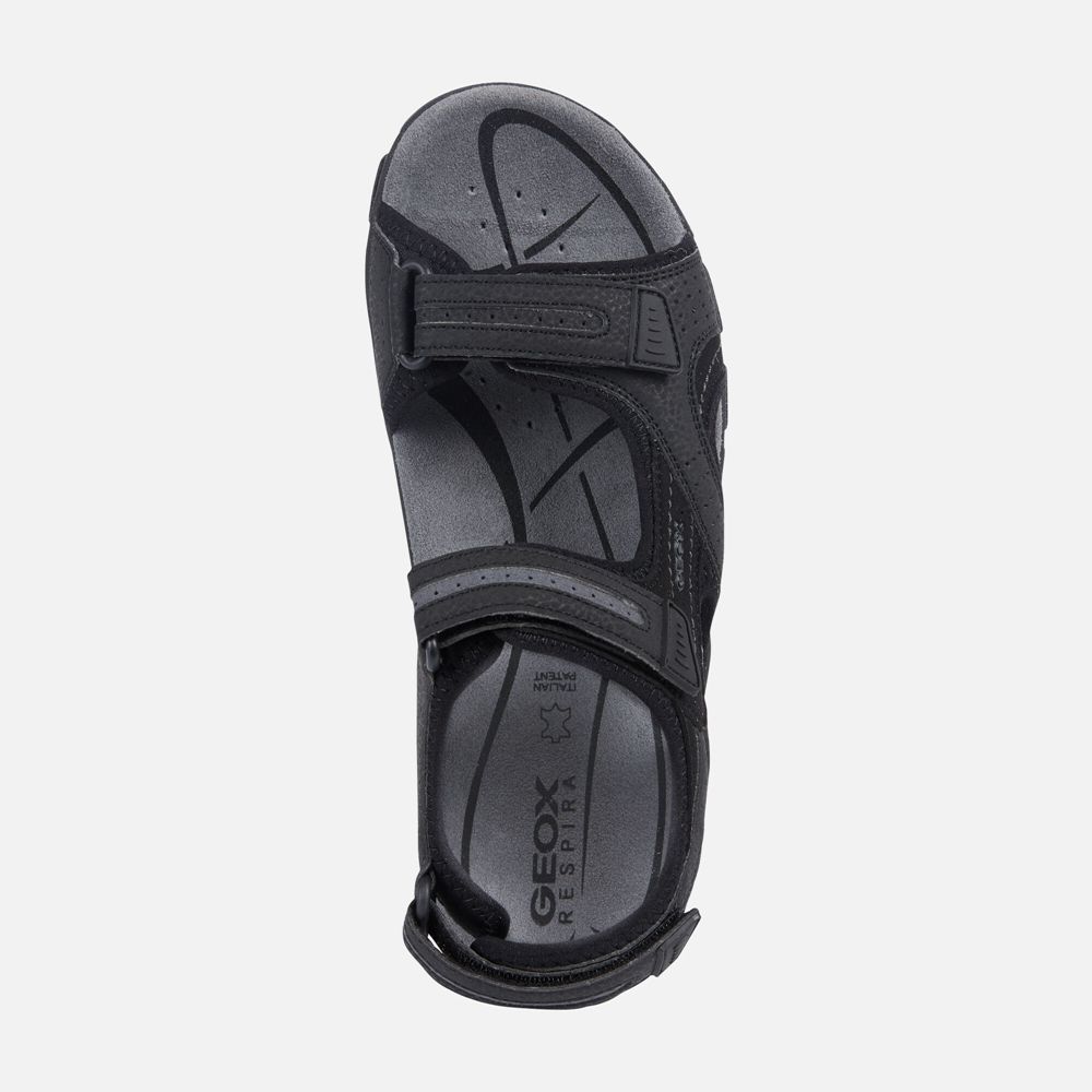 Geox Sandals Black Strada - Geox Mens Shoes - EOPFQC583